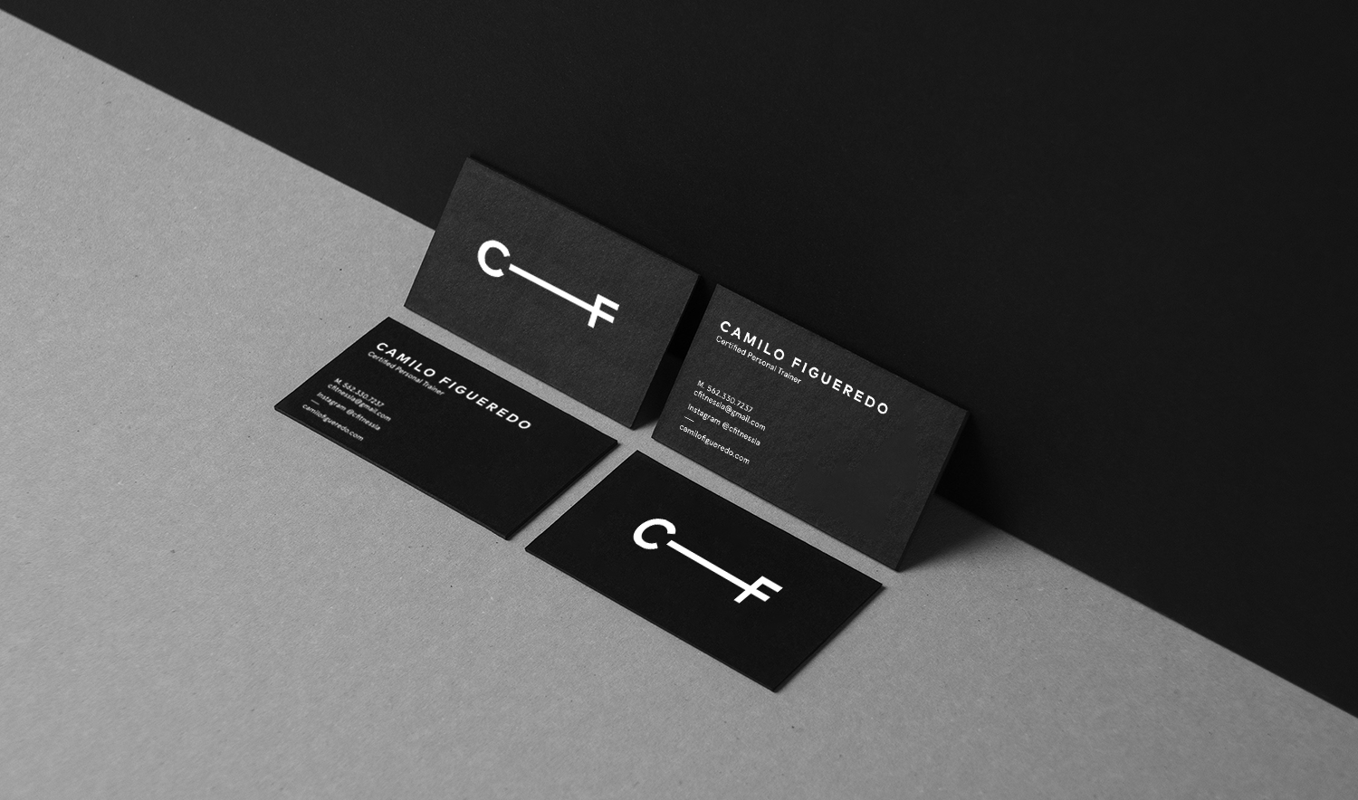 CF brand identity - business cards design